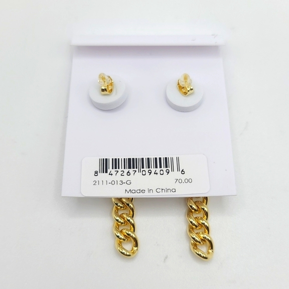 Gorjana Gold Chain Drop Earrings - Picture 3 of 3